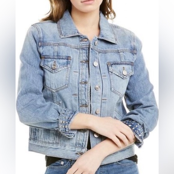 New CURRENT ELLIOTT The Turnt Boulder Jacket Blue size 1 and 2/XS & S - Picture 3 of 14